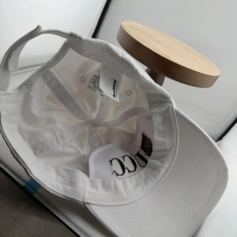 Beechfield UCC University College Cork Ireland Hat White Cotton Baseball Cap
